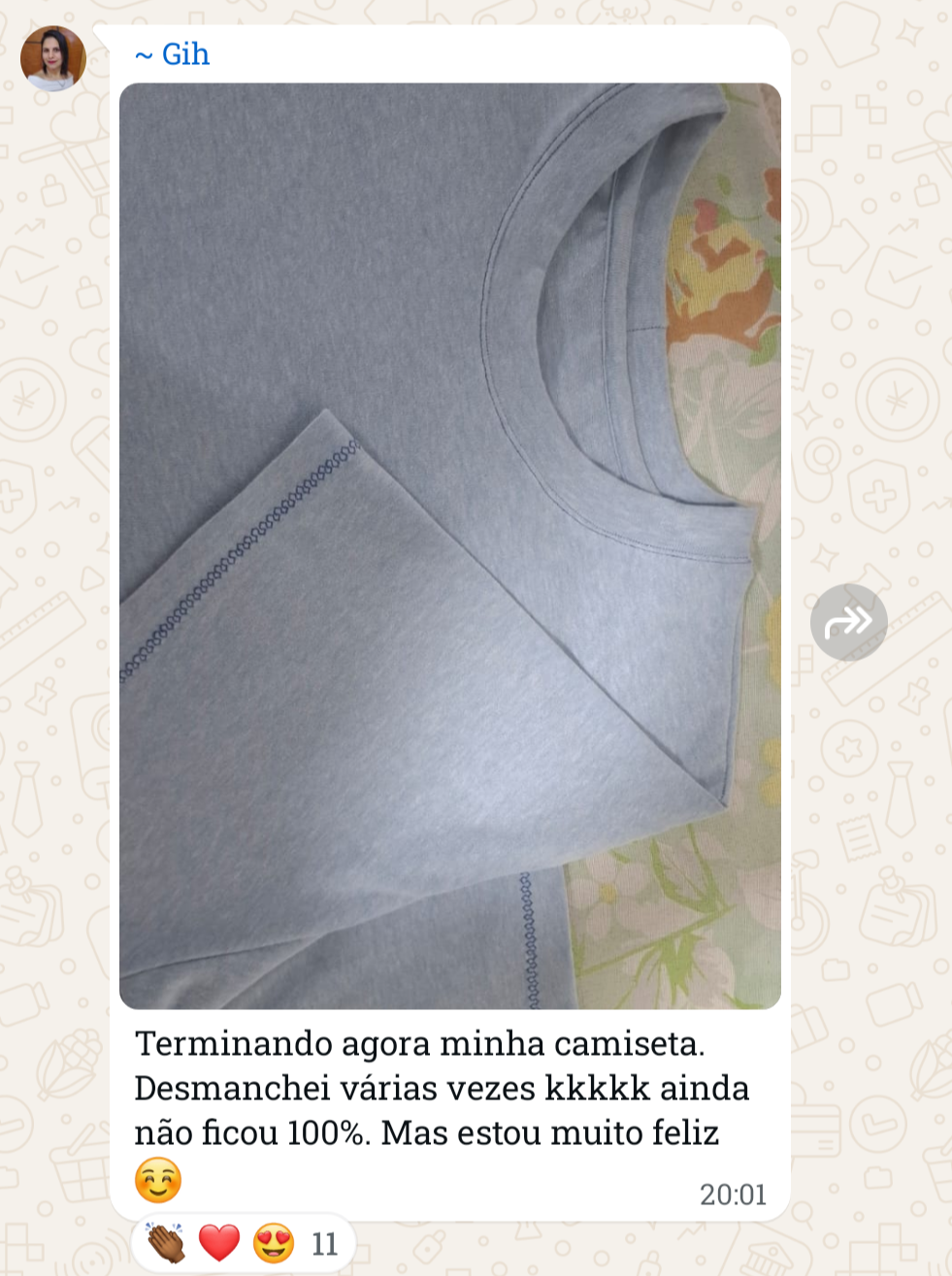 Depoimento jeito de costurar