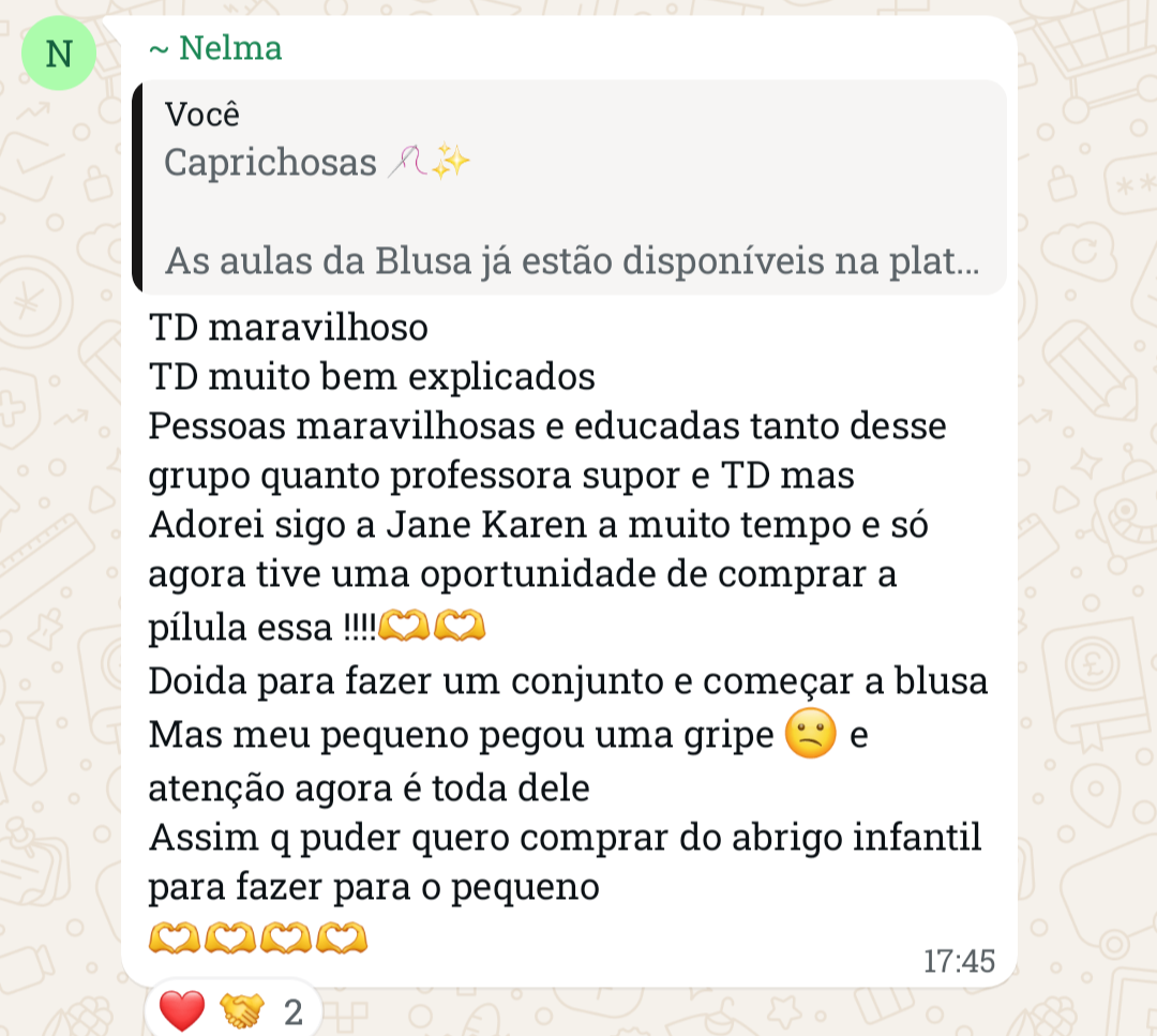 Nelma — TD maravilhoso, muito bem explicados